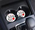 Teacher Appreciation Ceramic Car Coaster, Sublimated Car Coasters