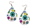 Dog Mom Teardrop Earrings, Sublimated Earrings, MDF