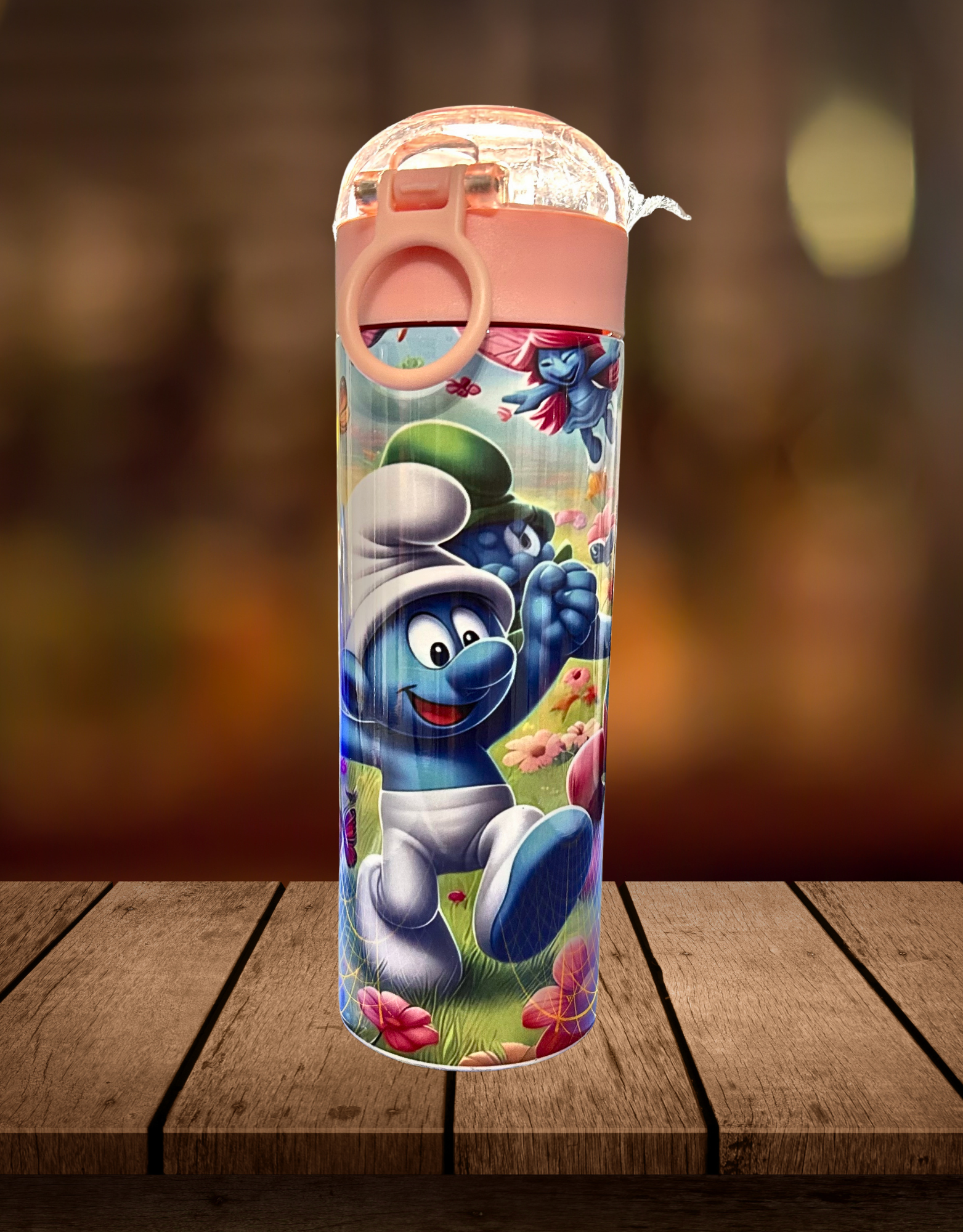 12 oz Kids Water Bottle/Tumbler Cartoon Themed Water Bottle, Flip top