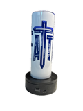 FAITH 20 oz. Stainless Tumbler with Multiple Bible Verses, Christian Tumbler