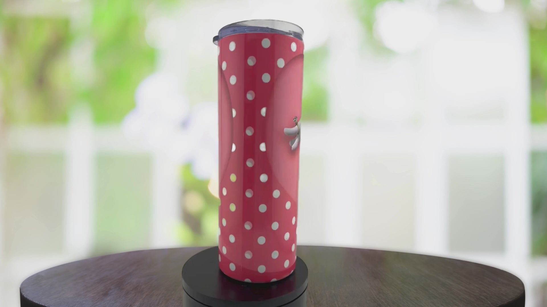 20 oz Sublimated Stainless Steel Cup, Minnie Sublimated Tumbler, Pink Tumbler